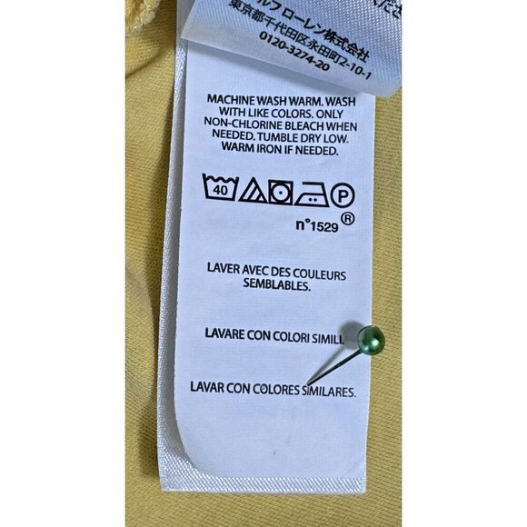 Polo Ralph Lauren Blue Label Beekman Yellow Polo Mens Medium - Picture 9 of 11
